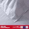 100%Cotton 200TC Satin Printing Bedding Set Hotel Logo Print